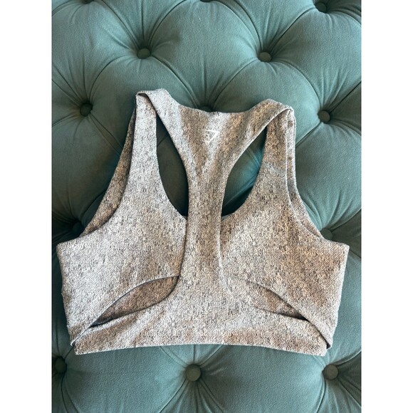 Gymshark sports bra Gray White Size Small Womens - Picture 5 of 7